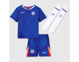 Chelsea Moises Caicedo #25 Domáci Detský futbalový dres 2025-26 Krátky Rukáv (+ trenírky)